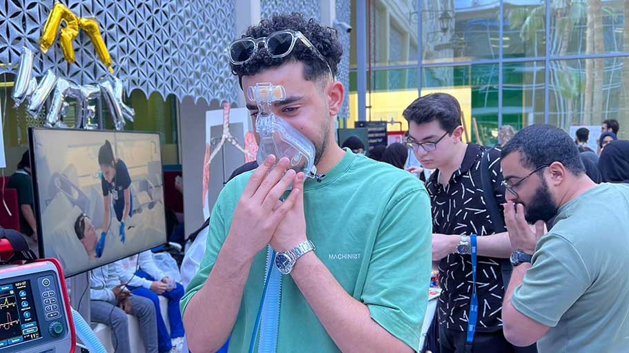 Qatar Thoracic Society training station photo